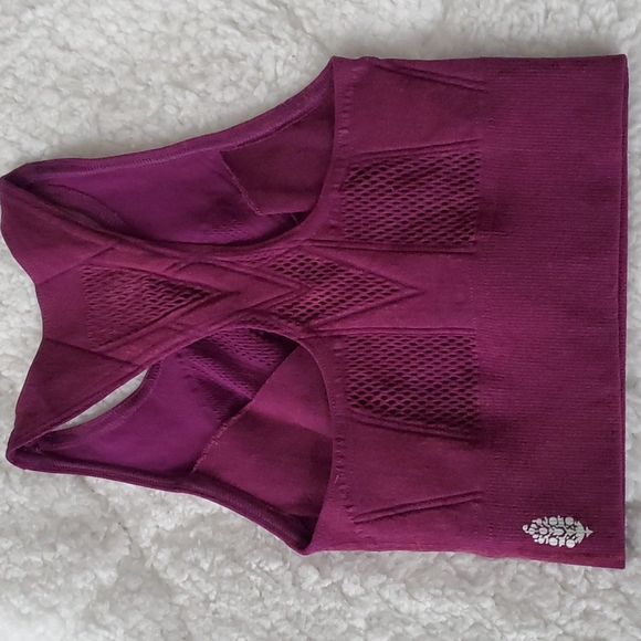 Free People Running Through My Mind Sports Bra Acai - Picture 4 of 11